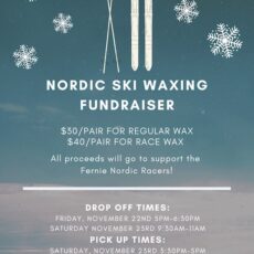 2024 waxing fundraiser poster