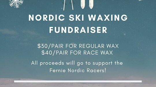 2024 waxing fundraiser poster